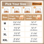 28Pcs Chair Leg Floor Protectors Rectangle for Hardwood Floors Silicone Caps Covers Felt Furniture Pads Clear Chair Sliders, Protect The Floor from Scratches(Fit:L 1.5"-2",W 0.75"-1")