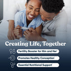 Conception for Her & Conception for Him Bundle - Fertility Supplements for Couples - Hormonal Balance, Cycle & Ovulation Support + Sperm Count, Motility & Strength - 120 Vegetarian Capsules
