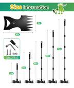 71in Weed Puller Tool with Long Handle, Adjustable Garden Hoe and Weed Rake