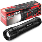 LED Flashlight High Lumens, Tactical Flashlight Battery Powered (Batteries Not Included), Bright Handheld Flashlight for Camping, Hunting, Home, Security, Hiking, Walking at Night & Emergency Use