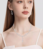CSY Elegant Cubic Zirconia Bridal Jewelry Sets Wedding Birdes Bridesmaids