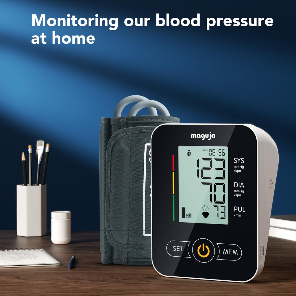 Arm Blood Pressure Monitor,maguja Blood Pressure Machine,BP Monitor Automatic Upper Arm Digital with Blood Pressure Cuff for Home Use