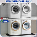 Gsbomzap Doubled-Sided Non Slip Under Washing Machine Mat, 63" x 30.7"