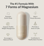 BIOptimizers Magnesium Breakthrough Supplement with 500mg - 7 Forms of Magnesium: Glycinate, Malate, Citrate, and More - Natural Support for Sleep and Cognitive Function -60 Capsules- Calming Vitamins