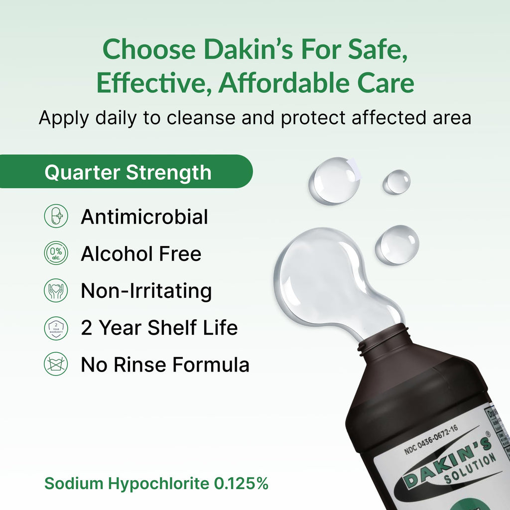 Dakin's Wound Cleanser Diluted 0.125% Wound Cleanser, 16oz