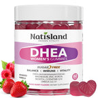 DHEA Supplement for Women, DHEA 50mg with Omega-3, Magnesium & Antioxidant Blend, Supports Hormone Balance, Healthy Aging, Immunity & Energy, DHEA 25 mg per Gummy, Non-GMO, Sugar Free, 60ct