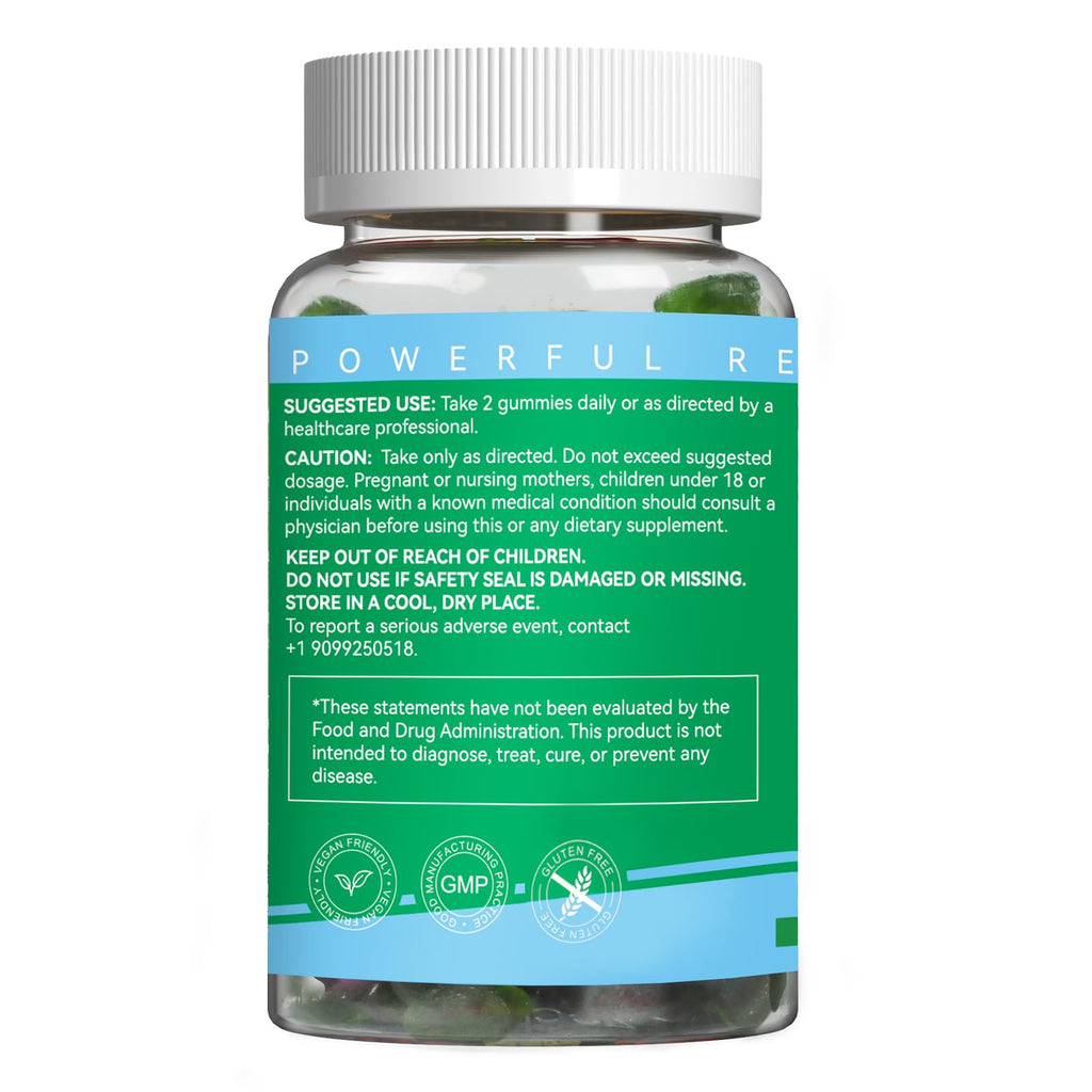 EAZGOO 2 Pack Chlorophyll Gummies for Body Odor Deodorant*, Sugar Free Chewable Chlorophyll for Immune Support Women Vegan,120 Count