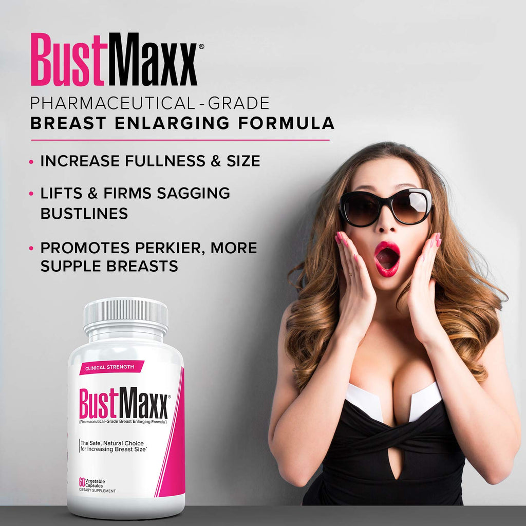 BustMaxx: The Most Trusted Breast Enhancement Pills | Natural Breast Enlargement and Female Augmentation Supplement for Breast Growth, 60 Capsules