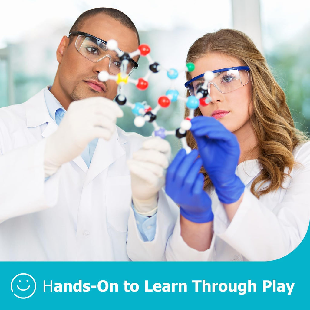 YCHOULEK Molecular Model Kit, 240 Pcs Organic Molecular Chemistry Set, Atom Element Model Kit for Lessons in Chemistry, Molecular Structures Building kit, Ochem Science Gift for Teachers and Students