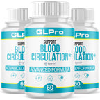 (3 Pack) GLPro Blood Capsules, Official GLPro Blood Health Support Pills with All Natural Ingredients, Advanced Formula Supplement with Maximum Strength Premium Vitamins for Women & Men (180 Capsules)