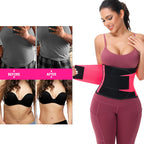 VENUZOR Waist Trainer Belt for Women - Waist Cincher Trimmer - Slimming Body Shaper Belt - Sport Girdle Belt (UP Graded)(Hot Pink,XX-Large)