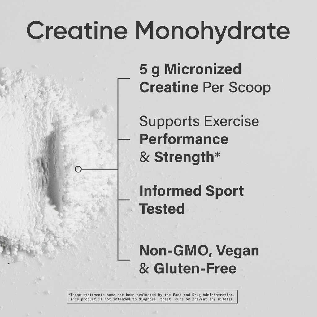 Sports Research Creatine Monohydrate - Gain Lean Muscle, Improve Performance and Strength and Support Workout Recovery - 5 g Micronized Creatine - 35.27 oz (Pack of 2)