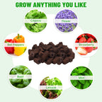 LAPOND 100 Pack Grow Sponges, Replacement Root Growth Sponges Seed Pods,Seed Starter Plugs for Hydroponic Indoor Garden System