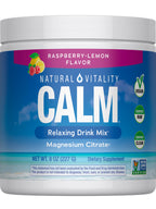 Natural Vitality Calm Powder Rasp Lemon, 8 oz
