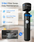 Waterdrop 15UA Under Sink Water Filter System, 19000 Gallons, Reduces Lead, Chlorine, Bad Taste & Odor, Under Counter Water Filter Connects Directly to Your Faucet, NSF/ANSI 42 Certified, 2 Years