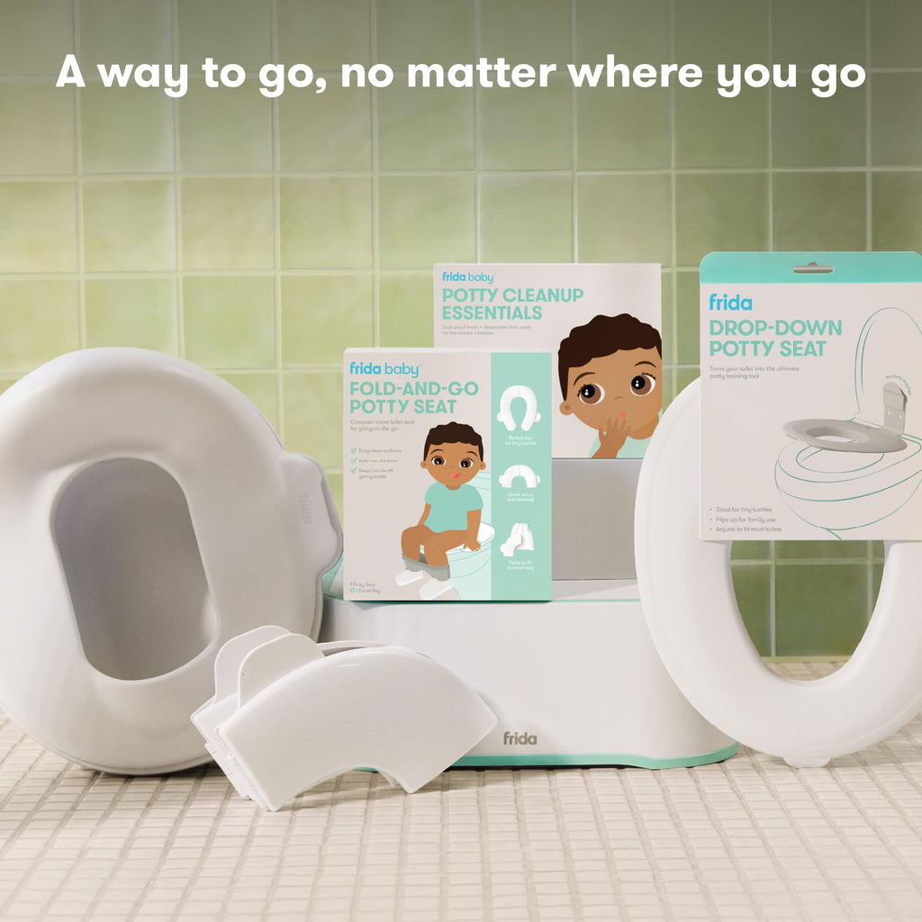Frida Drop Down Potty Training Seat for Toddlers & Kids, Easy to Clean