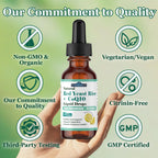 2 Packs Liposomal Red Yeast Rice with Coq10 Liquid Drops, 5-in-1 Extra Strength 1200mg Healthy Cholesterol & Heart Support with Citrus Bergamot Alpha Lipoic Acid, Citrinin-Free, 2 Month Supply