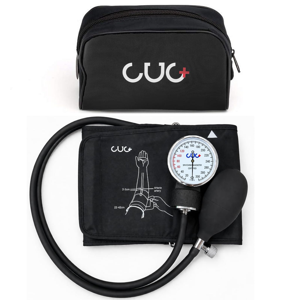 Professional Aneroid Sphygmomanometer, Blood Pressure Cuff Manual, Precision Copper & Brass Movement, Medical-Grade PVC Tubing, Medical Ultrasound Equipment, Ideal for Doctors, Nurses, and Students
