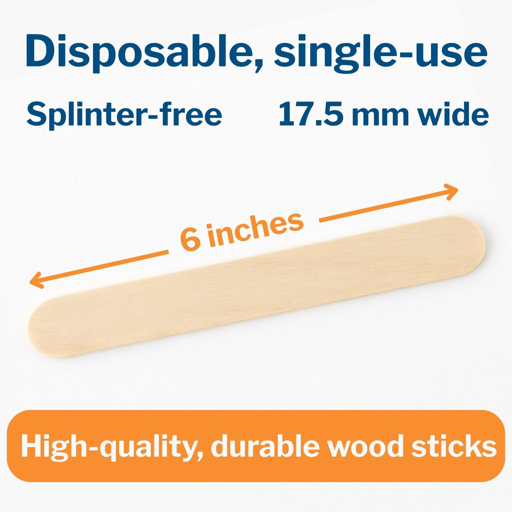McKesson Tongue Depressors Adult Size, Non-Sterile, Wood, Spa, 6 in, 500 ct
