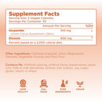Diosmin Hesperidin 1000mg Circulation and Vein Support Supplement - High Strength Hesperidin & Diosmin Complex 1000mg per Serving Varicose Leg Vein Supplement - Vegan & Non-GMO (30 Servings)
