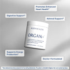 BodyHealth Organ+ Grass-Fed Glandular Organ Complex, Grassfed Beef Organ Supplement, Dessicated Beef Liver, Heart, Kidney, Pancreas, Spleen, Non GMO, Adrenal, Supplement, (150 Capsules)