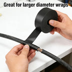 16.5FT Heat Shrink Tape, Electric Heat Tape Shrink Wrap Roll for Electrical Cables, Wires, Pipes, Adhesive Activates Upon Heating Melts and Seals
