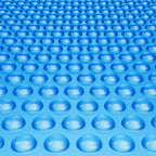 VEVOR Solar Pool Cover, 32 x 16 ft Rectangle Solar Blanket for Pools, 16 mil Solar Covers for Inground Above Ground Swimming Pool Solar, Blue
