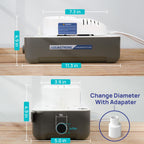 Aquastrong HVAC Condensate Pump, 115V/230V, Automatic Safety Switch, AC Condensate Removal for Air Conditioner, Furnace, Dehumidifier, 3.3' Power Cord, White