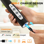 YUSWKO Handheld Milk Frother Wand for Coffee, Rechargeable Electric Whisk