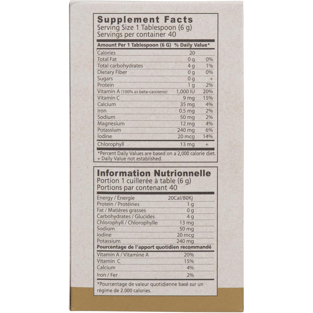 BARLEYGREEN Dr. Hagiwara's Original Premium w/Kelp - Organic Barley Grass Juice Powder 8.5oz (240g) - 40 Servings