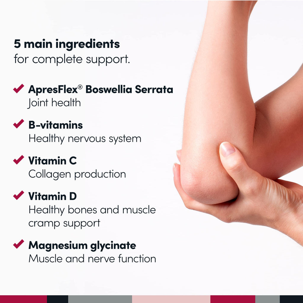 Penetrex Clinically Studied Magnesium Glycinate Supplement for Joint, Muscle & Nerve Support - Comfort in 5 Days with Advanced Boswellia Serrata Extract, Vitamin D, B, C (60 Count, 1 Month Supply)