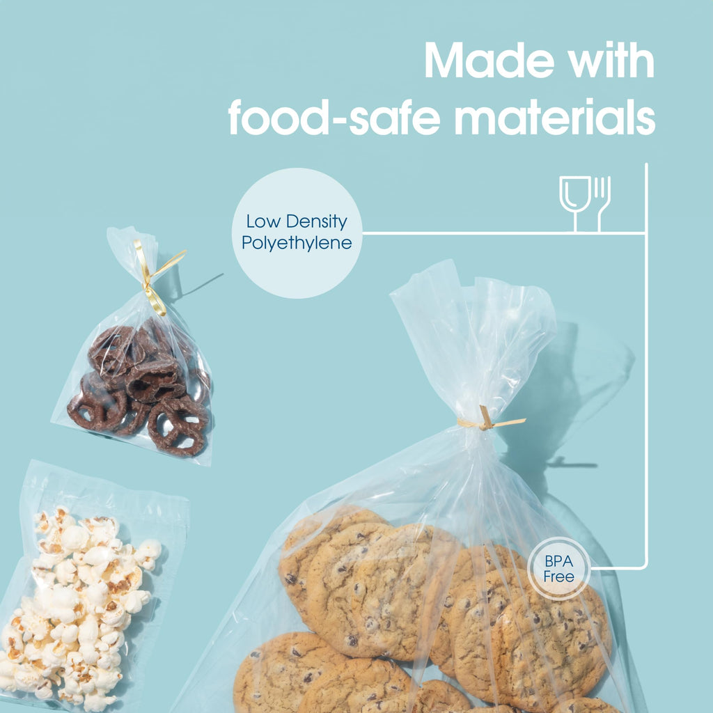 18" X 24" Open-End Flat Poly Bags (500 Count) - 1.1 Mil Clear Plastic Bags for Packaging, Shipping, Storage - No Adhesive Strip - Spartan Industrial