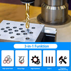 6-pc 1/4-20NC Combination Drill Tap Bit Set SAE, 1/4" UNC-20 Thread Size, Titanium Coated High-Speed Steel, Ideal for Drilling and Threading in Soft Metal Wood and Plastic, 1/4” Hex Shank