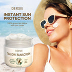 (Pack of 2) Organic Beef Tallow Sunscreen SPF 30: Instant Sun Protection with 100% Grass Fed Tallow and Zinc Oxide - Deep Hydration & Non-Greasy Formula for Adults and Kids (2.12 oz Each)