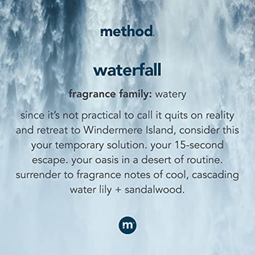 Method Gel Hand Soap, Waterfall, 12 Fl Oz (Pack of 6)