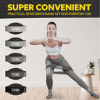 Tribe Lifting Fabric Resistance Bands for Glutes & Legs | 5 Fabric Workout Bands Set | Thick Booty Bands for Squats, Lunges, Hip Training, Physical Therapy & Home Workouts