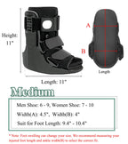 Jewlri Air Walking Boot, Fracture Boot Short Walker Protection Fits Left or Right Foot Ankle Support for Injuries Fractures Sprains Black M