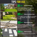 4 Gallon Rock Glue & Mulch Binder - Concentrated Sprayer-Ready Landscape Adhesive for Pea Gravel, Pebbles, and Stone | Strong Gravel Lock for Walkways, Patios & Erosion Control