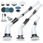 Electric Spin Scrubber, Cordless Cleaning Brush Scrubber with 7 Replaceable Brush Heads and Adjustable Extension Handle, IPX7 Waterproof Power Cleaning Brush for Bathroom Tub Floor Tile Shower