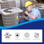 SUREPHON 70+5 uF 70/5 MFD ±5% 370V/440VAC Dual Run Start Capacitor CBB65 Works for AC Unit Fan Motor Start or Heat Pump or Condenser Straight Cool