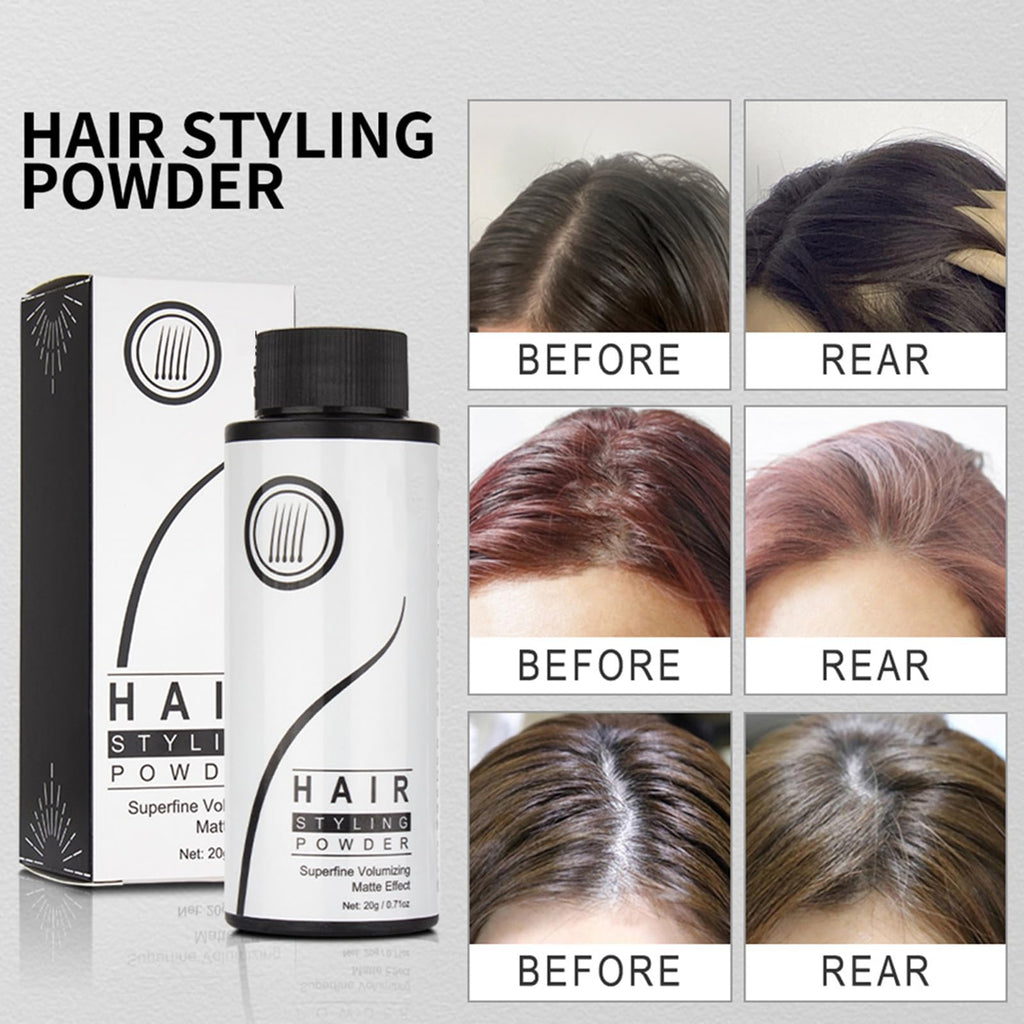 gowwim Volume Up Hair Styling Powder(0.7oz/20g),for Texturizing, Fluffy, Mattifying Hair for Men & Women