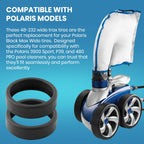 (3-Pack) Calvana Pool Cleaner Tires, 48-232 Replacement Compatible with Zodiac Polaris Black Max, 3900 Sport, 480, and P39 Pool Cleaners, Superior Traction & Durability