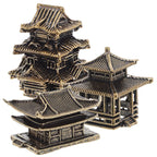 Amosfun 3pcs Mini Pagoda Sculpture Tiny Vintage Miniature Figurine for Zen Garden Micro Landscape Enhancements Aquariums Bookshelves Ornament 1.2"