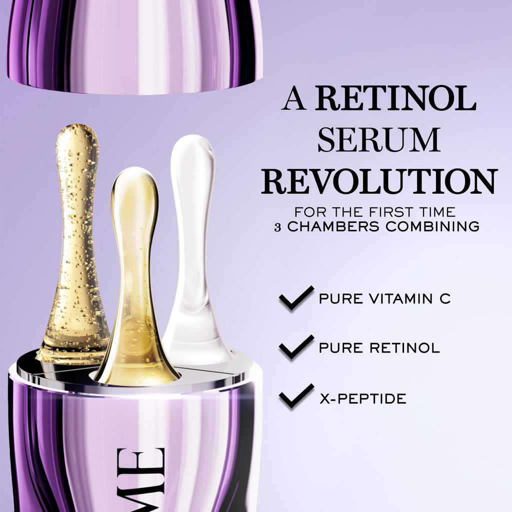 Lancôme Rénergie C.R.x. Triple Serum Retinol - Anti-Aging Serum With Pure Retinol, Pure Vitamin C, X-Peptide - Target Wrinkles and Pores - All Skin Types, including Sensitive 0.67 Fl. Oz.