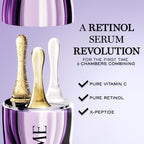 Lancôme Rénergie C.R.x. Triple Serum Retinol - Anti-Aging Serum With Pure Retinol, Pure Vitamin C, X-Peptide - Target Wrinkles and Pores - All Skin Types, including Sensitive 0.67 Fl. Oz.
