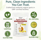 Elare Aged Garlic Extract Capsules 7500mg Odorless - 300 Count, Garlic Supplement, 2-Year Matured - for Heart & Immune Support, Non-GMO, Gluten-Free