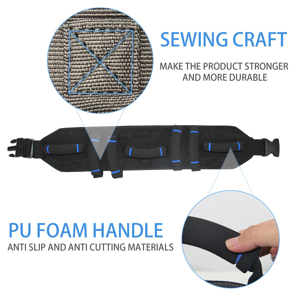 Gait Belt, Gait Belts for Seniors, Gate Belts Medical for Elderly, Gait Belt with 7 Handles, Patient Transfer Belt Quick Release Buckle, Medical Lift Strap Nursing Safety Belt for Physical Therapy