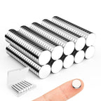 Caturledas Small Magnets for Crafts, 10x2 mm Round Magnets 200 Pack