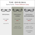 Clic Magnetic Reading Glasses, Computer Readers, Replaceable Lens, Original Long, (M-L, Tortoise, 1.50 Magnification)