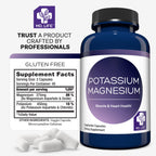MD. Life Potassium Magnesium Supplement - 90 Capsules - Magnesium Potassium Supplement - High Absorption Complex - Support Vascular Health & Leg Cramp